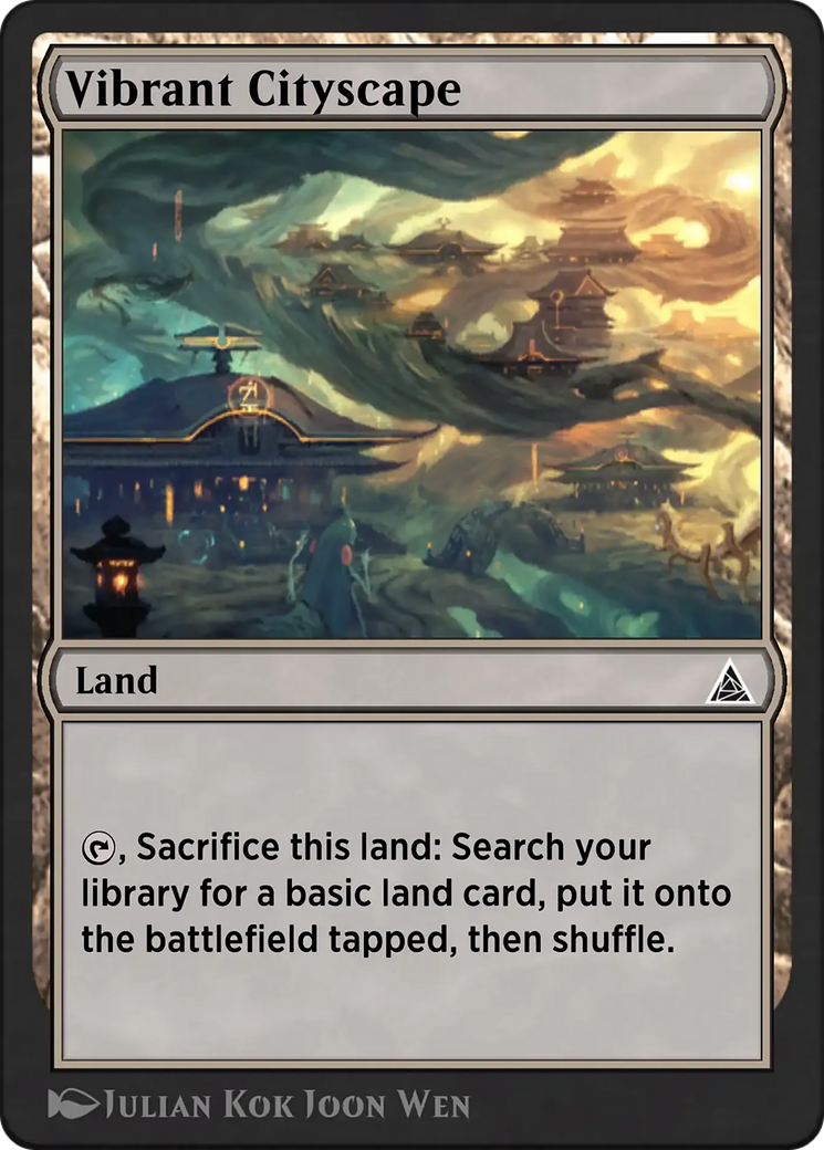 Vibrant Cityscape Card Image