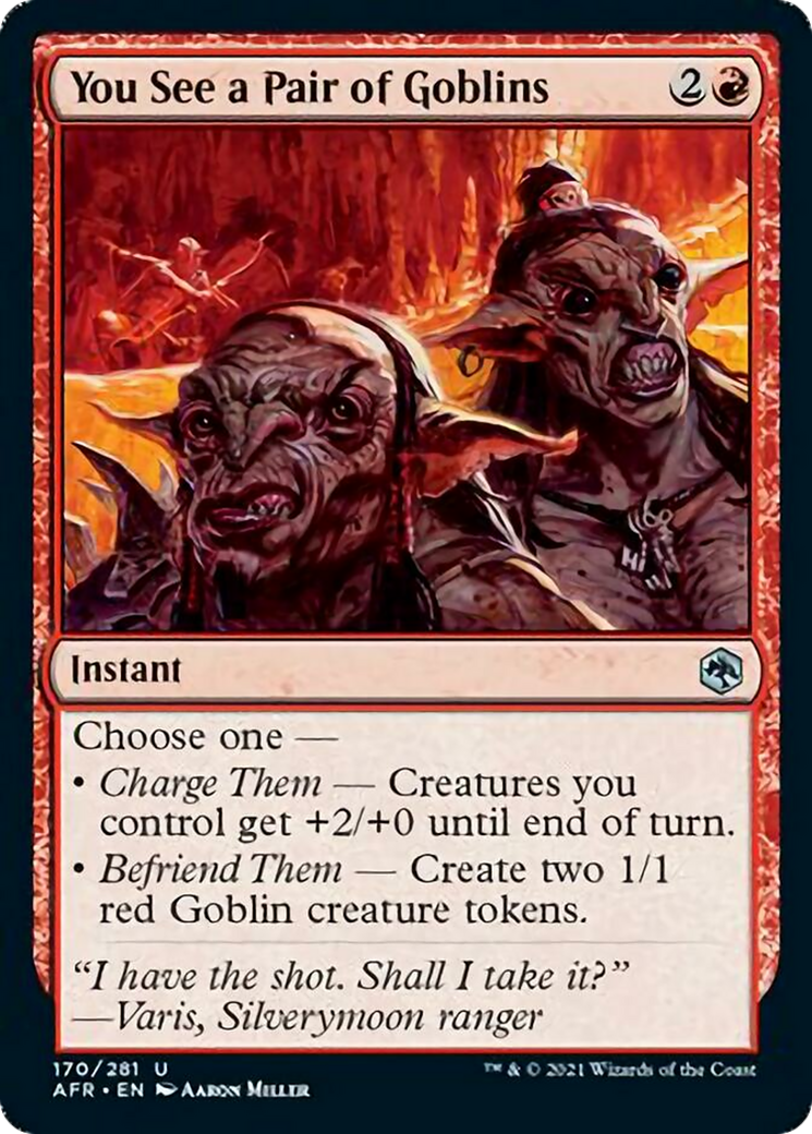 You See a Pair of Goblins Card Image