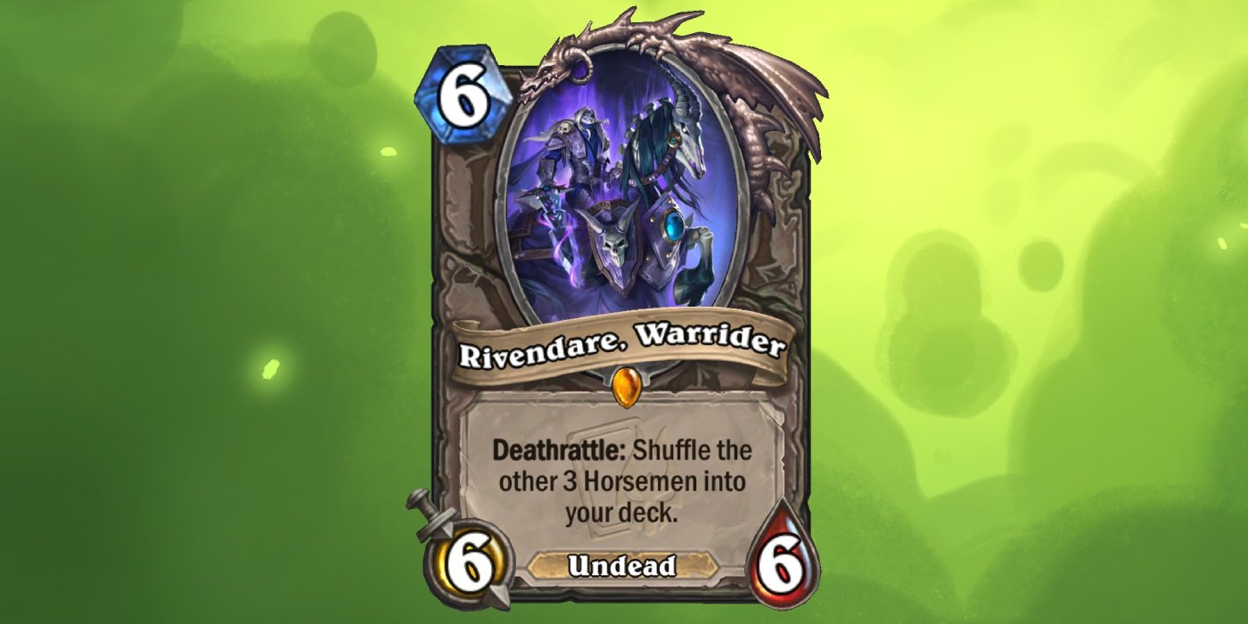 New Legendary Rivendare, Warrider Joins Return to Naxxramas' Mini-Set and Brings the Horse Riders With Him