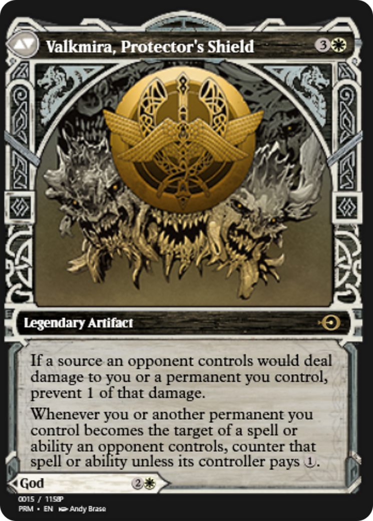 Reidane, God of the Worthy // Valkmira, Protector's Shield Card Image