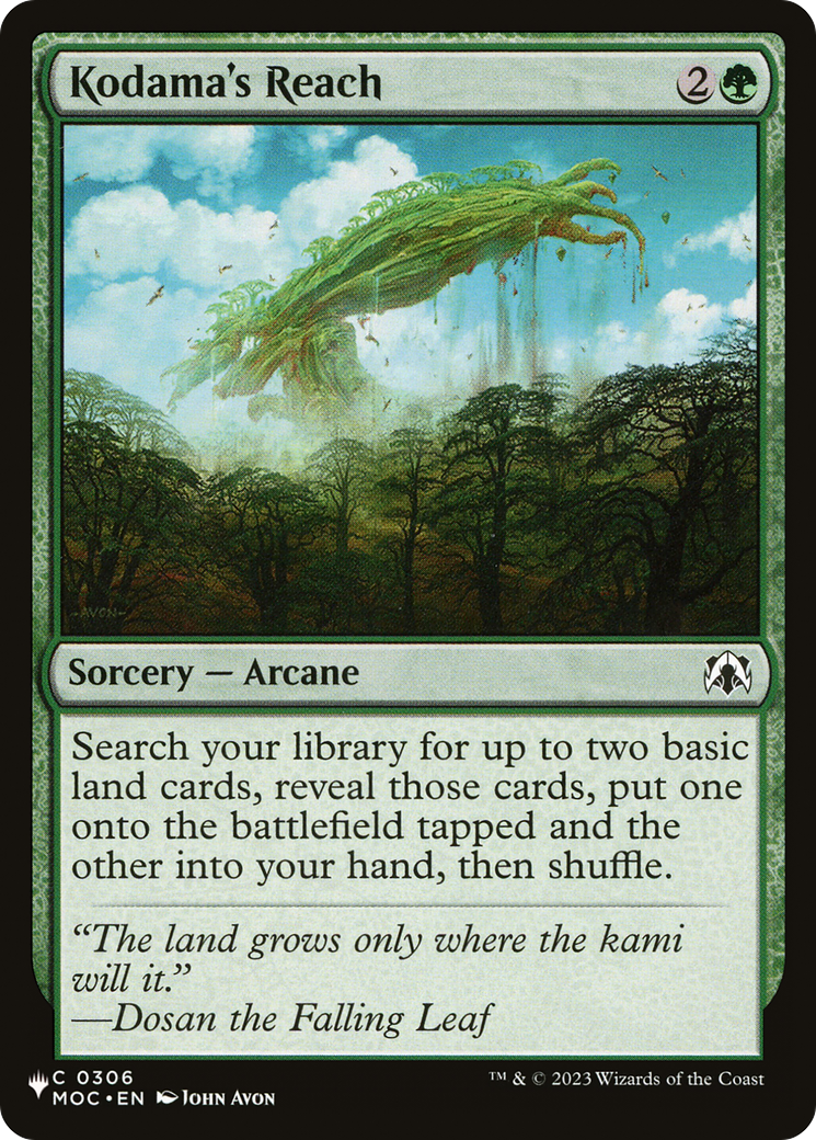 Kodama's Reach Card Image
