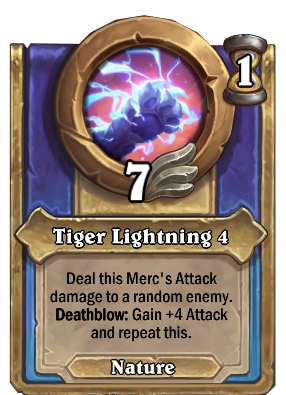 Tiger Lightning 4 Card Image