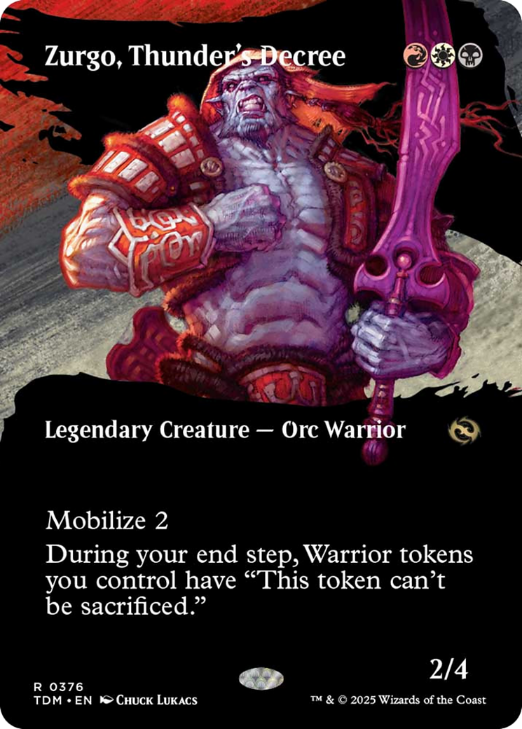 Zurgo, Thunder's Decree Card Image