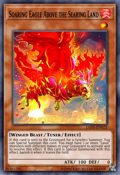 Soaring Eagle Above the Searing Land Card Image