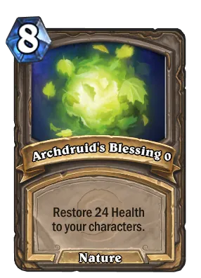 Archdruid's Blessing {0} Card Image