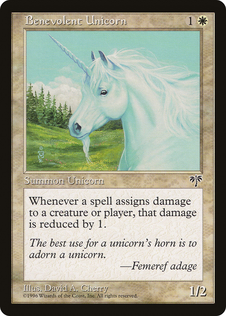Benevolent Unicorn Card Image