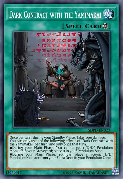 Dark Contract with the Yamimakai Card Image