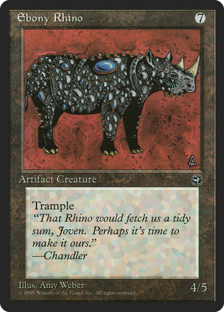 Ebony Rhino Card Image