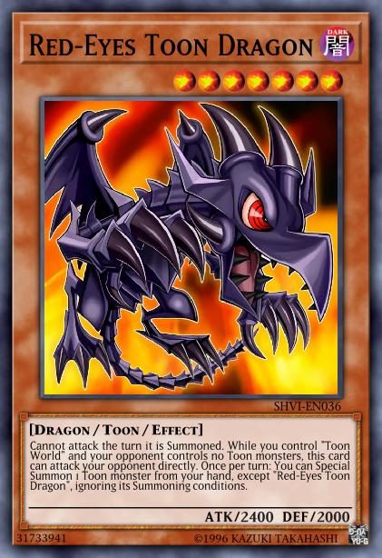 Red-Eyes Toon Dragon Card Image