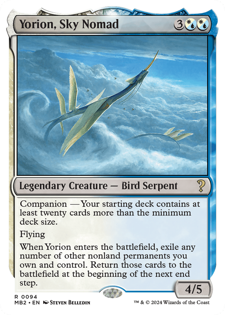 Yorion, Sky Nomad Card Image