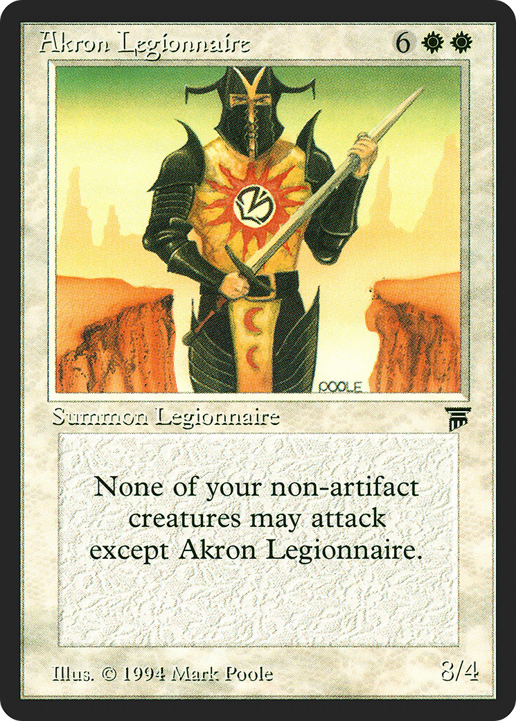Akron Legionnaire Card Image