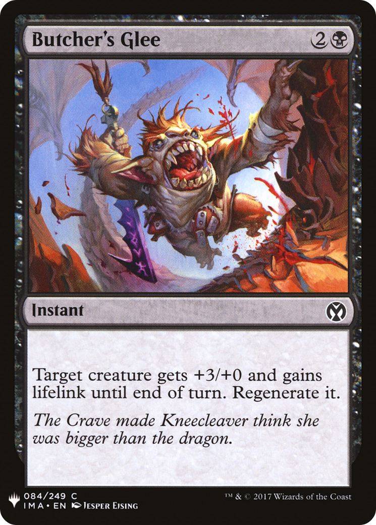 Butcher's Glee Card Image