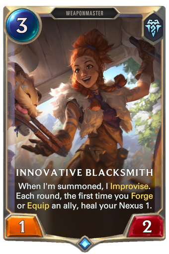 Innovative Blacksmith Card Image