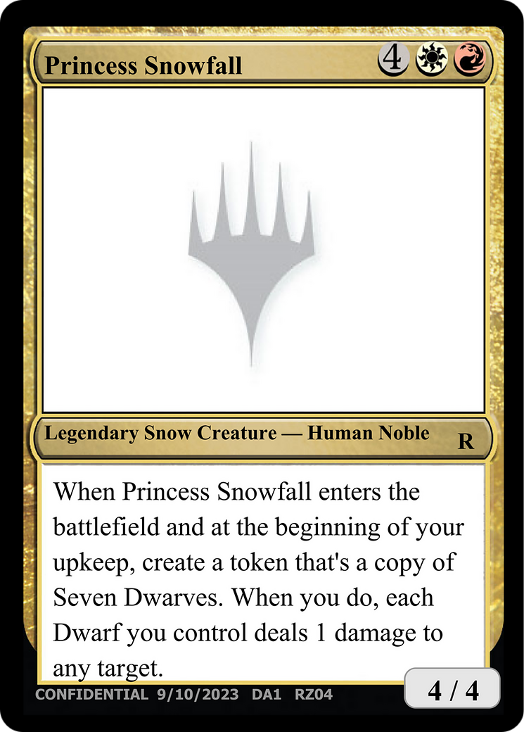 Princess Snowfall Card Image