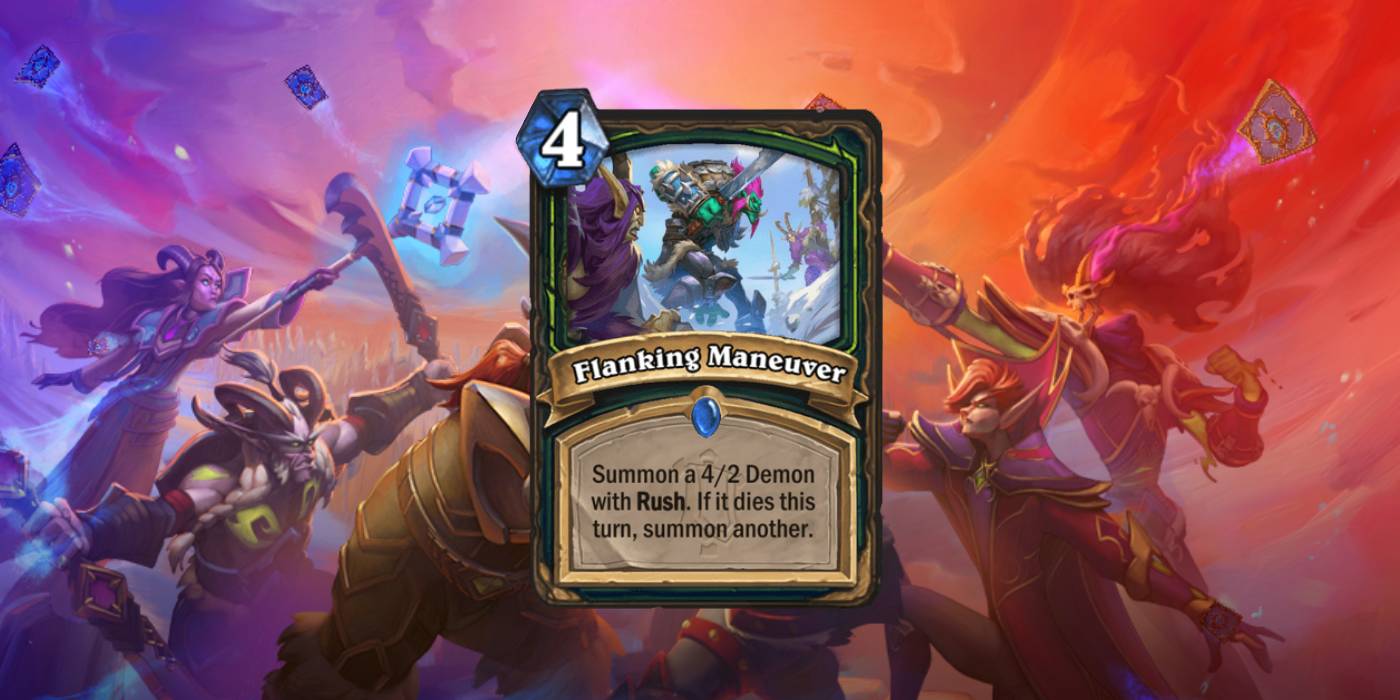 Flanking Maneuver is a New Demon Hunter Hearthstone Card Revealed by 大神 for Fractured in Alterac Valley