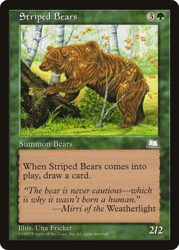 Striped Bears Card Image