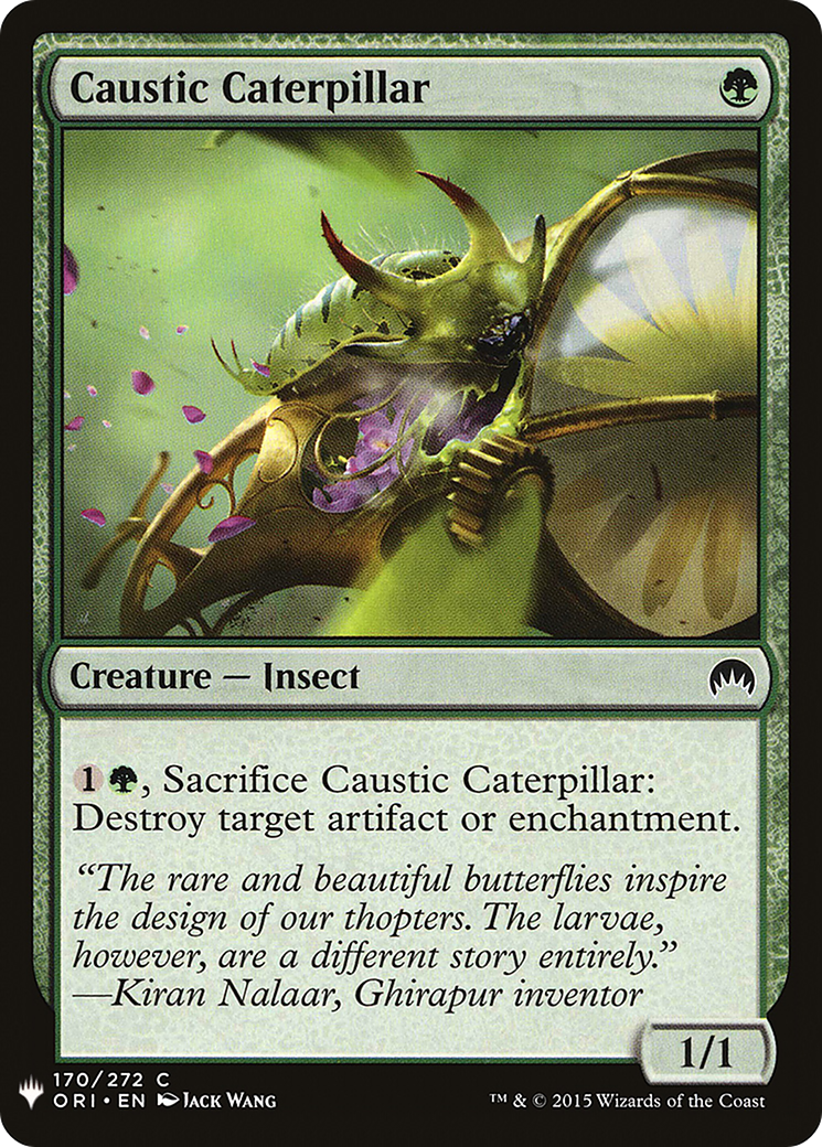 Caustic Caterpillar Card Image
