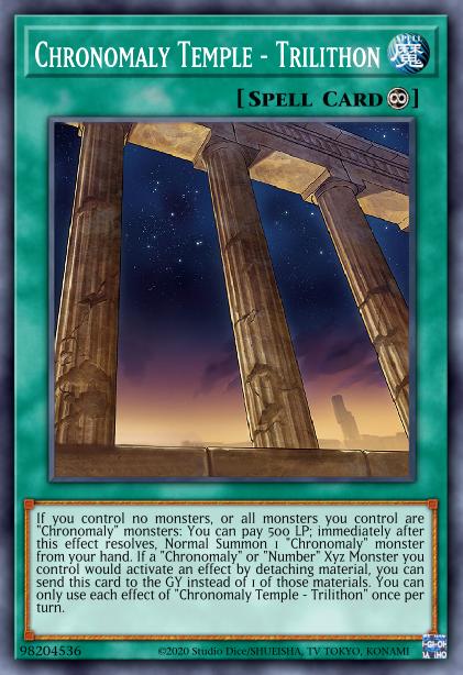 Chronomaly Temple - Trilithon Card Image