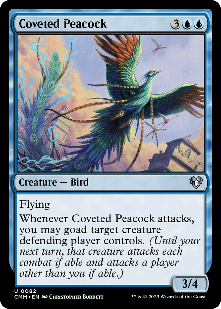 Coveted Peacock Card Image