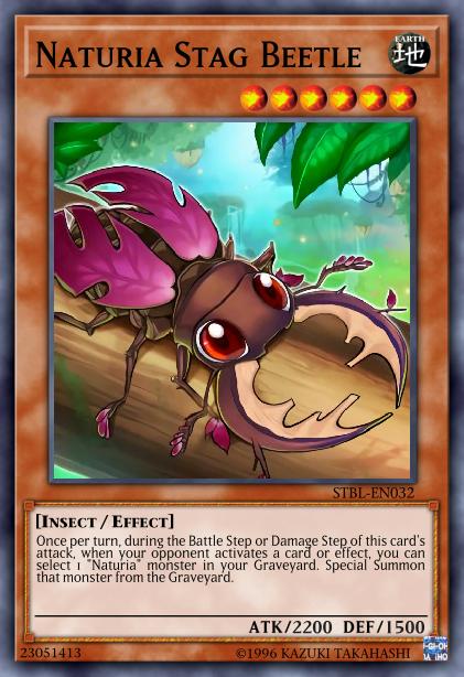 Naturia Stag Beetle Card Image