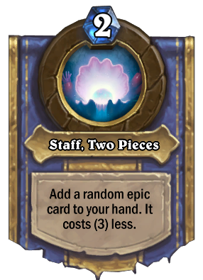 Staff, Two Pieces Card Image