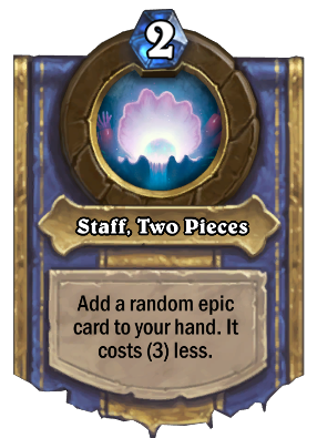 Staff, Two Pieces Card Image