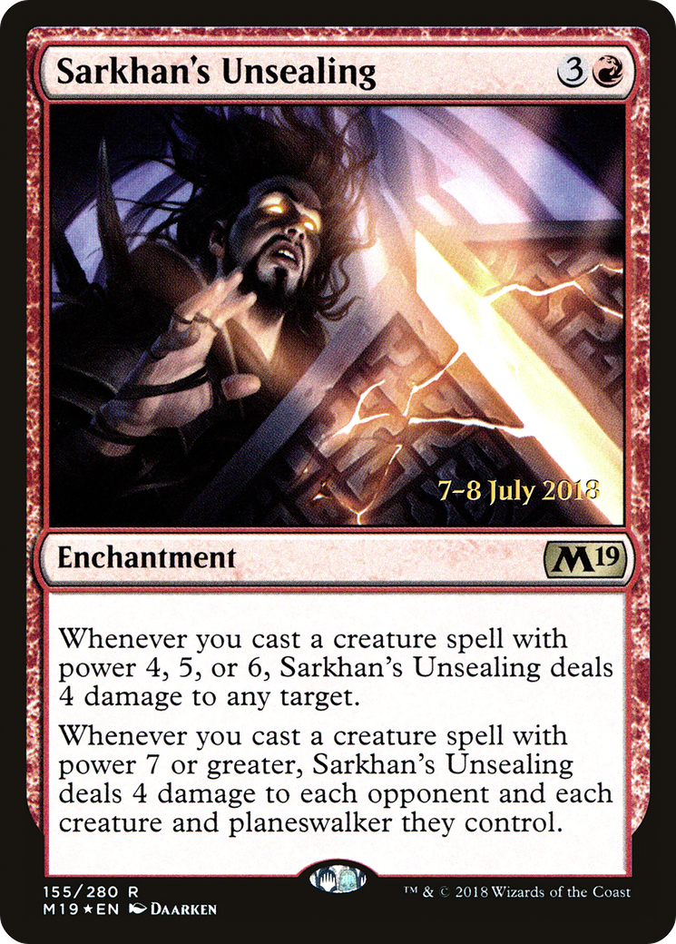 Sarkhan's Unsealing Card Image