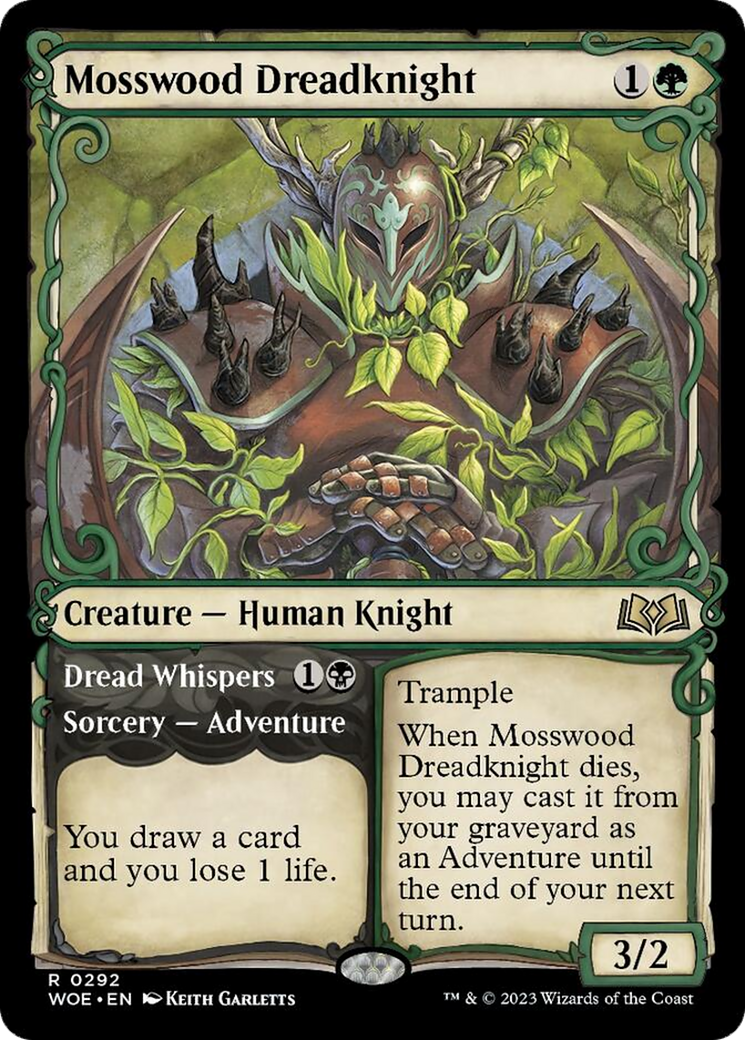 Mosswood Dreadknight // Dread Whispers Card Image