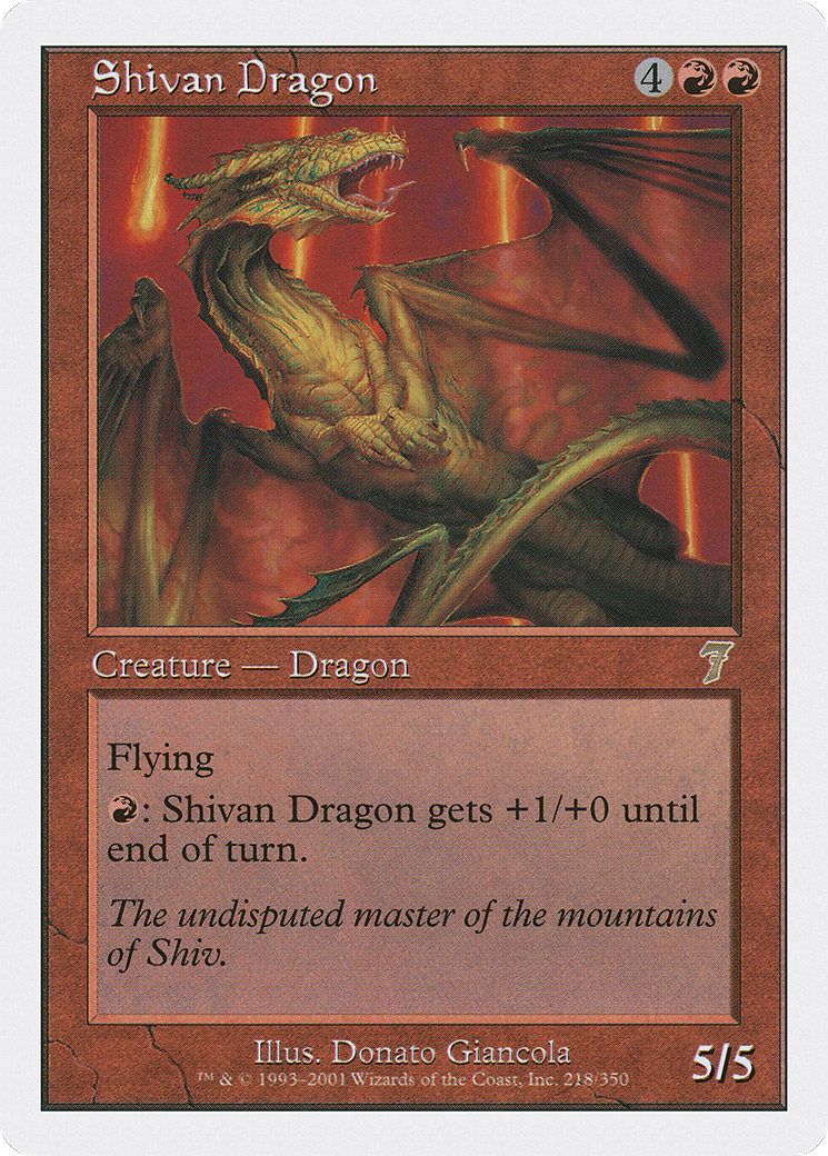 Shivan Dragon Card Image