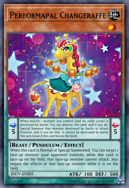 Performapal Changeraffe Card Image