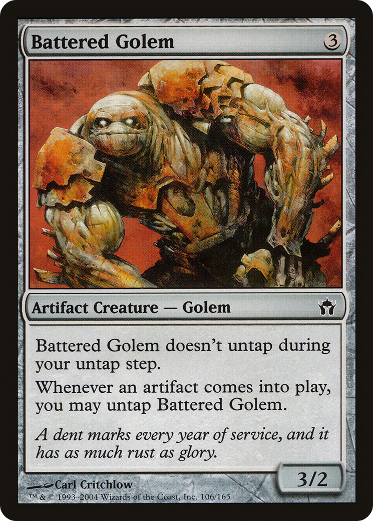 Battered Golem Card Image