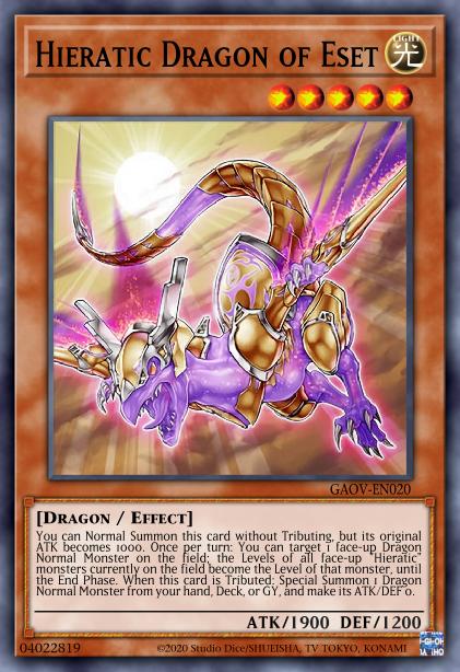 Hieratic Dragon of Eset Card Image