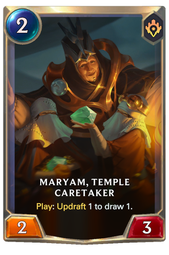 Maryam, Temple Caretaker Card Image