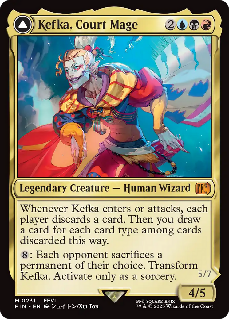 Kefka, Court Mage // Kefka, Ruler of Ruin Card Image