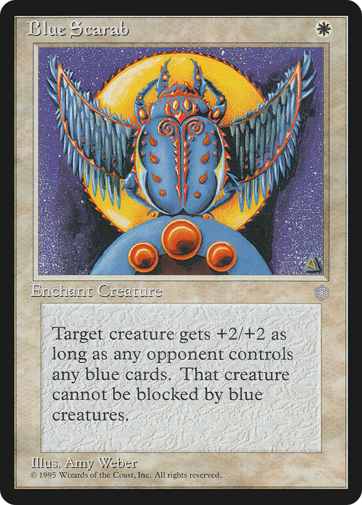 Blue Scarab Card Image