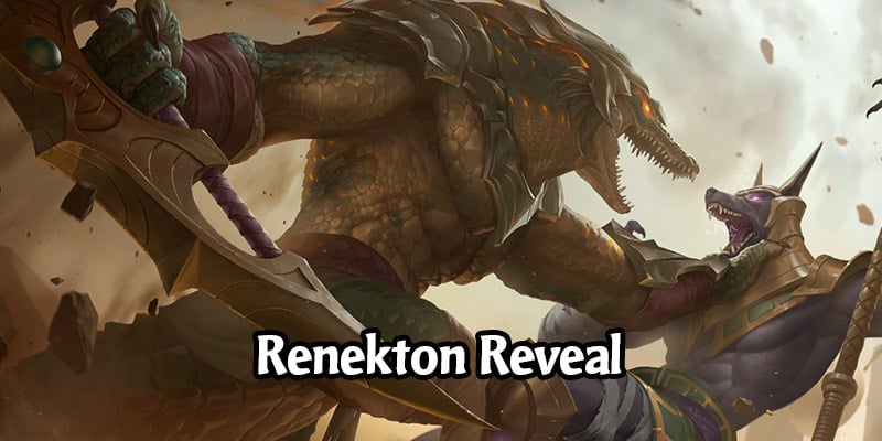 Renekton Shurima Champion Revealed for Runeterra's Empires of the Ascended Expansion + New Cards
