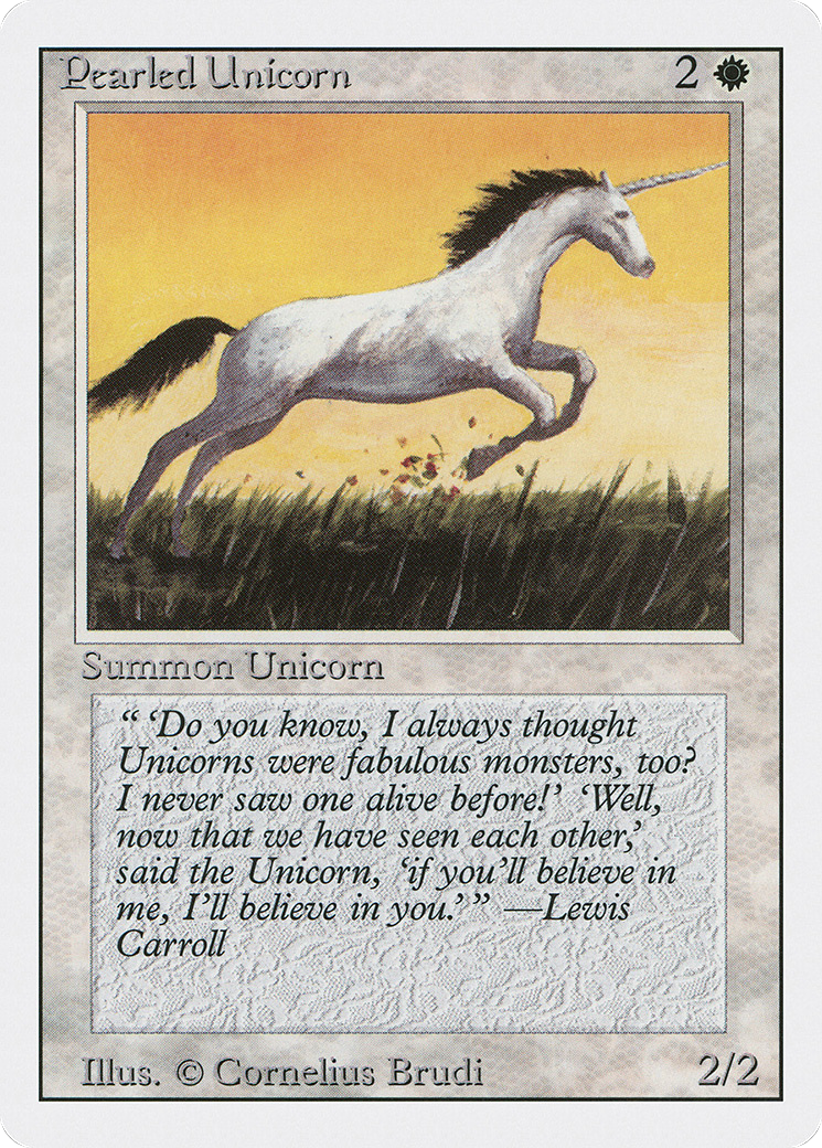 Pearled Unicorn Card Image
