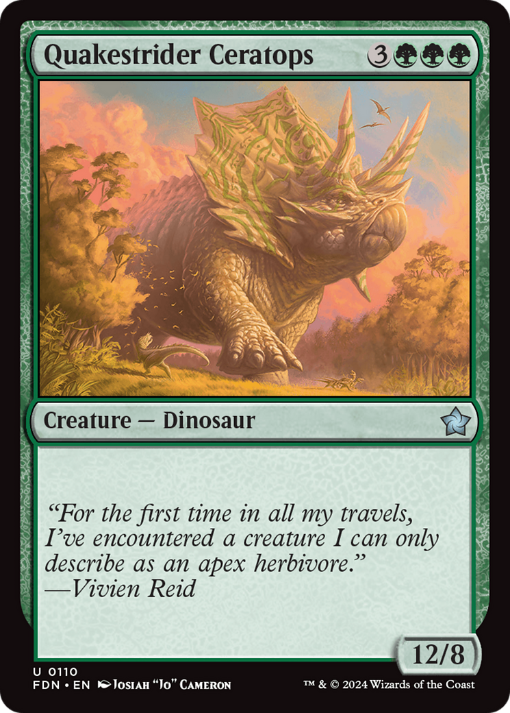 Quakestrider Ceratops Card Image