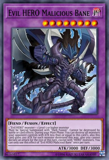 Evil HERO Malicious Bane Card Image