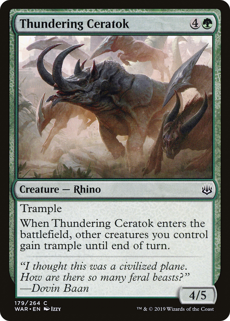 Thundering Ceratok Card Image