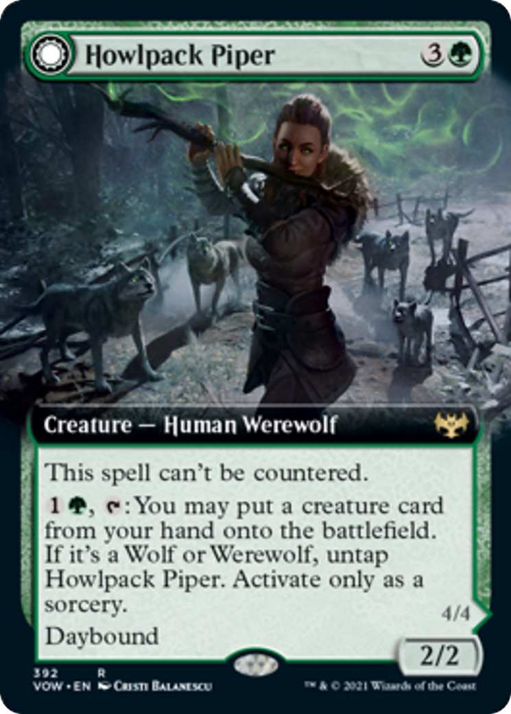 Howlpack Piper // Wildsong Howler Card Image