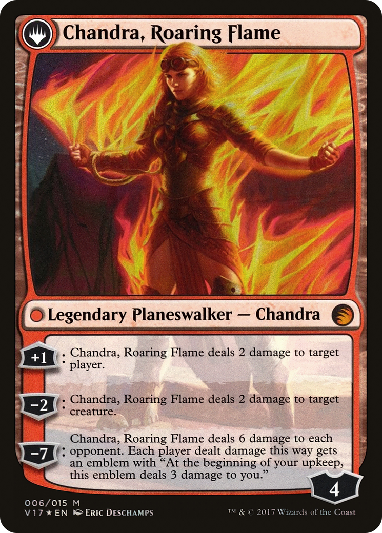 Chandra, Fire of Kaladesh // Chandra, Roaring Flame Card Image