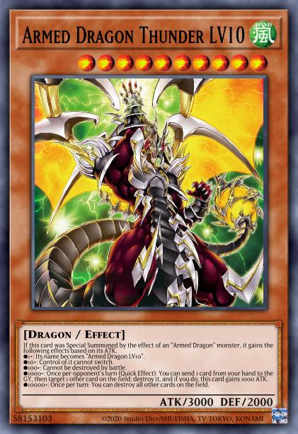 Armed Dragon Thunder LV10 Card Image