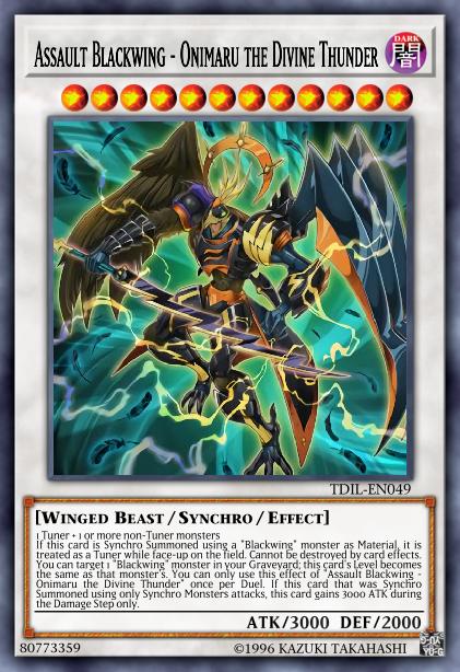 Assault Blackwing - Onimaru the Divine Thunder Card Image