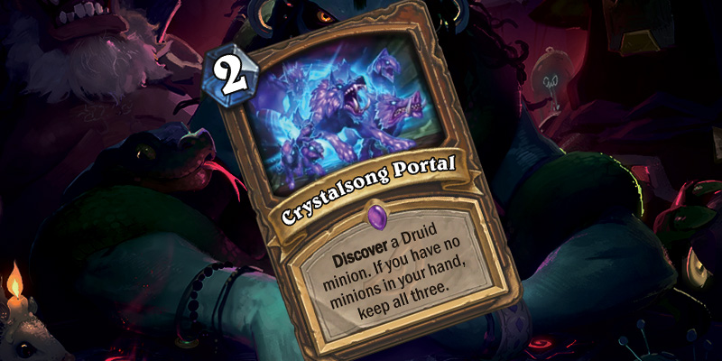 New Epic Druid Spell - Crystalsong Portal (+ Fluffy Squirrel Whisperer)