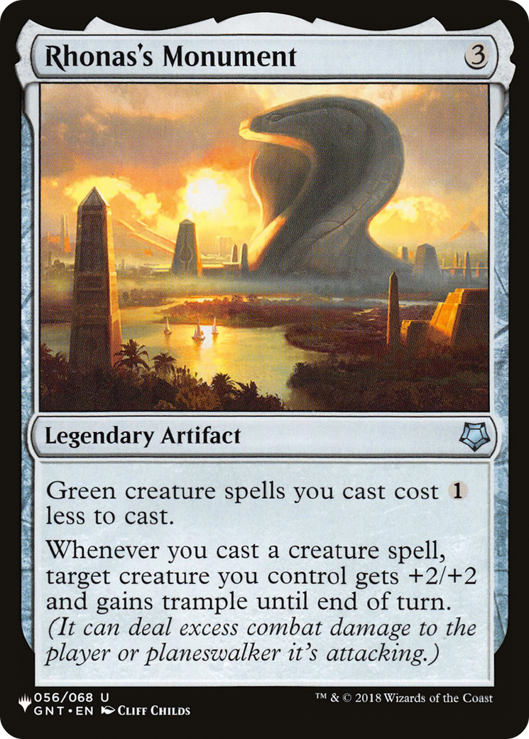 Rhonas's Monument Card Image