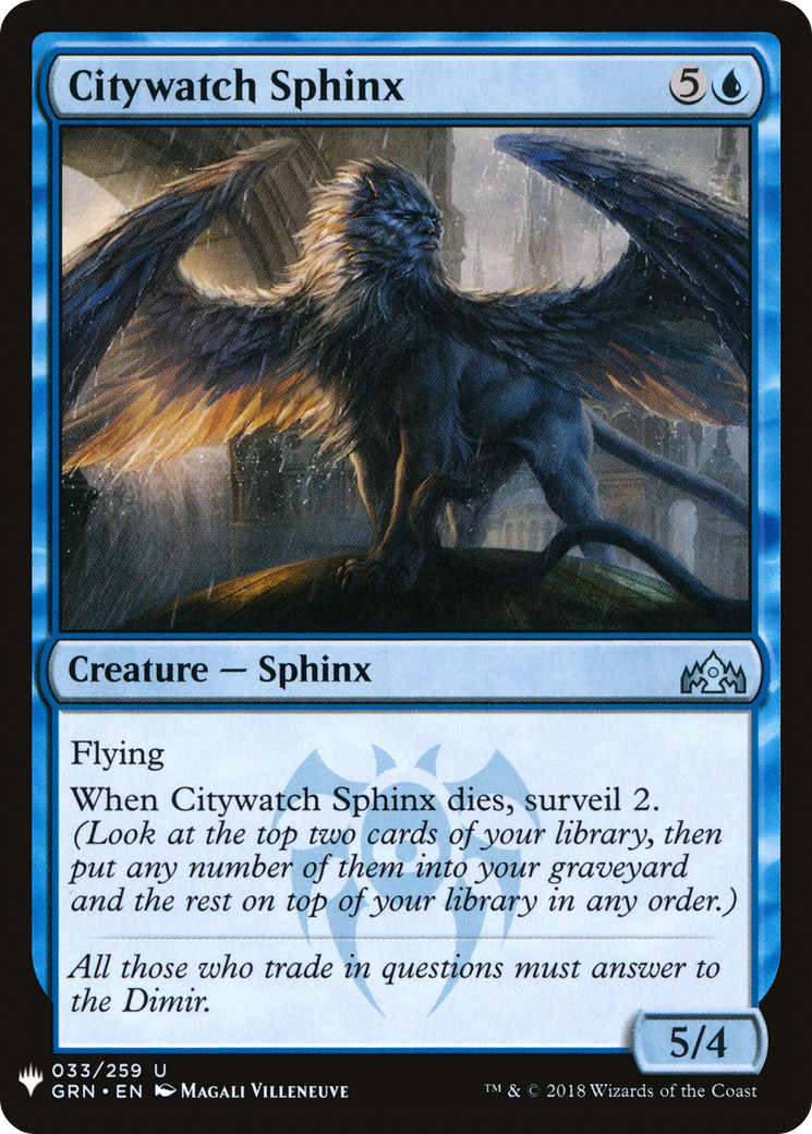 Citywatch Sphinx Card Image
