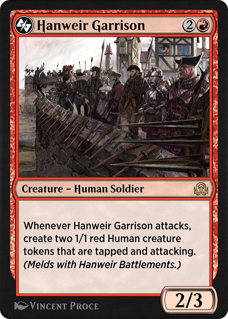 Hanweir Garrison // Hanweir, the Writhing Township Card Image