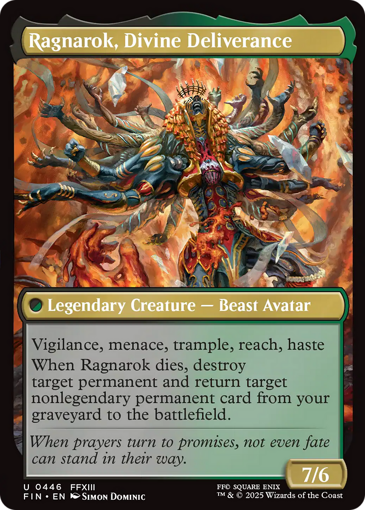 Ragnarok, Divine Deliverance // Vanille, Cheerful l'Cie Card Image