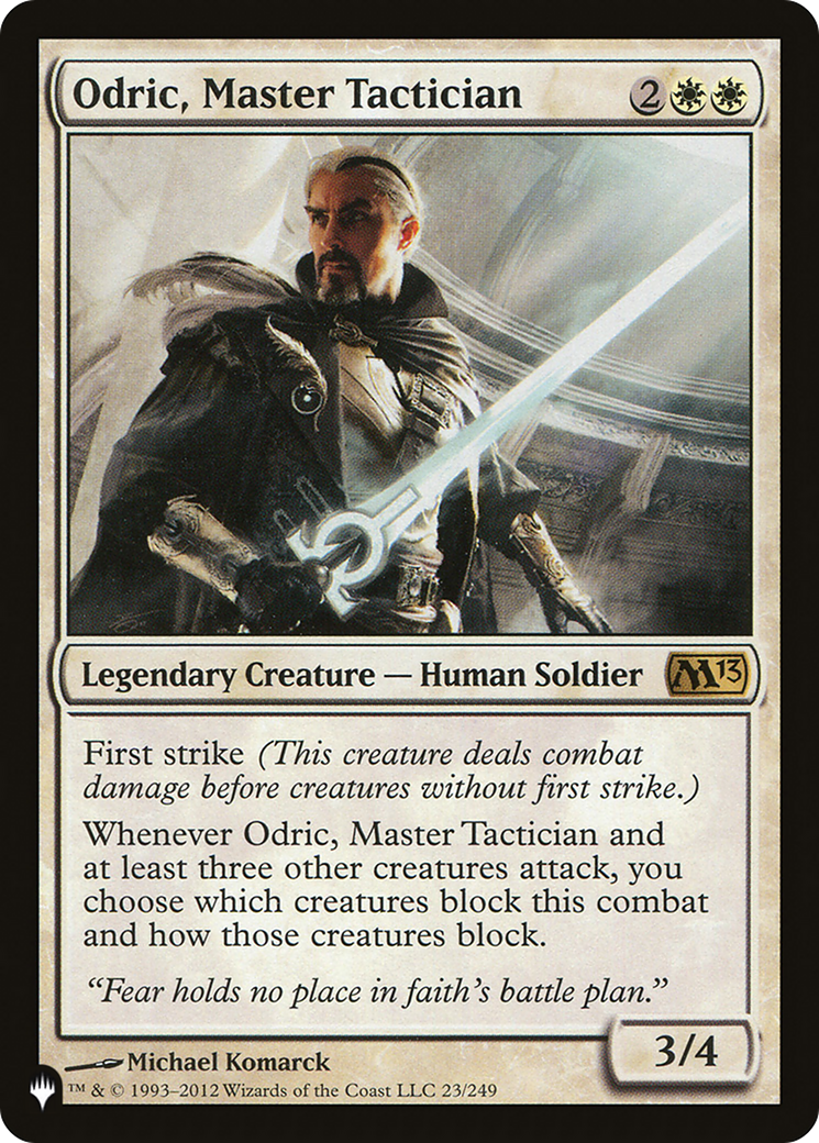 Odric, Master Tactician Card Image